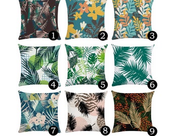Monstera Leaf Pillow Cover Abstract Monstera Leaf Pillow Cover Abstract