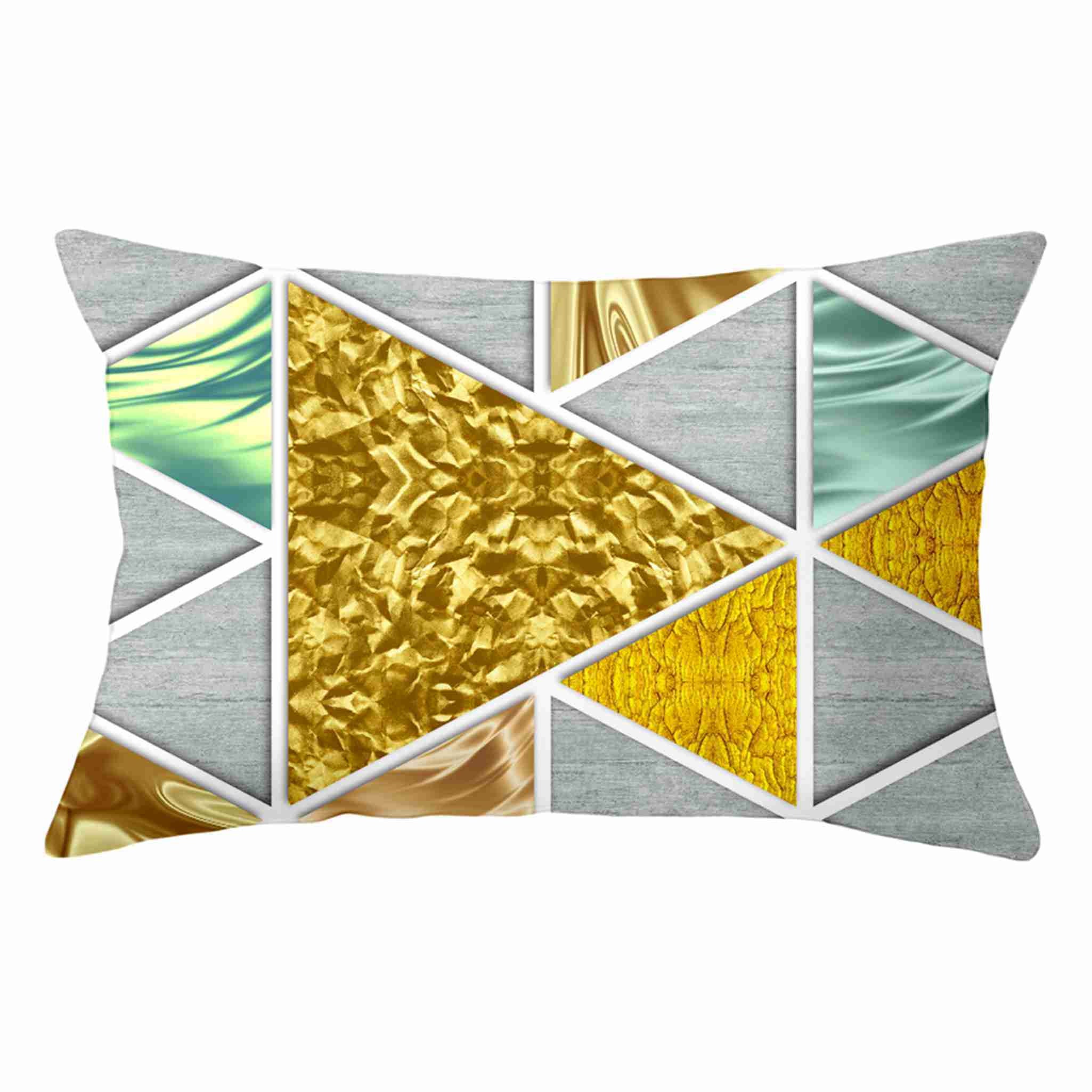 Colorful Triangle Pillow Cover 12 x 20 16 x 24 20 x 30 Etsy