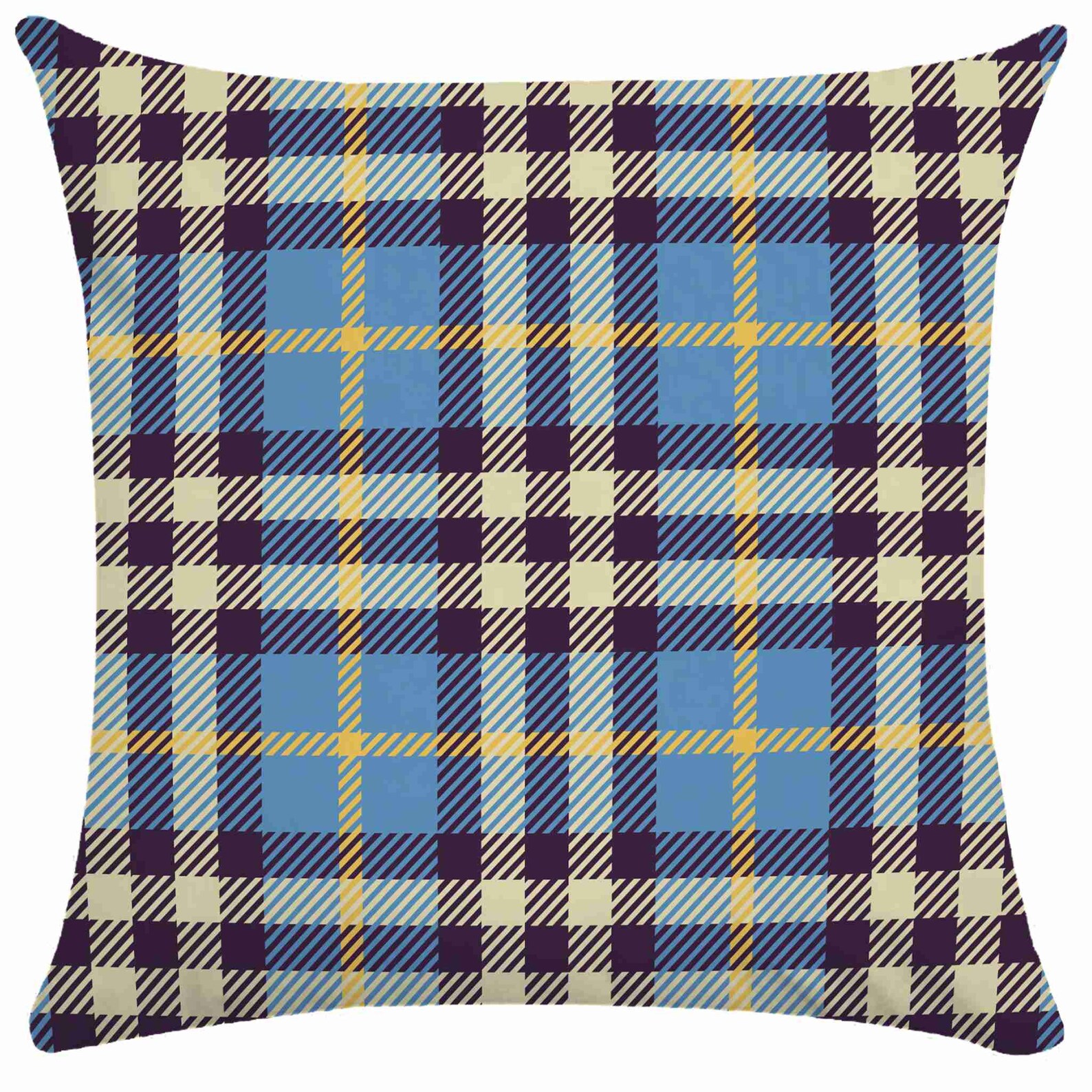 Plaid Cushion Cover Houndstooth Striped Pillow Cover Case Home Etsy