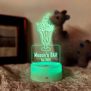 Custom Cocktail Bar Neon Sign - Gift Ideas for Him - Fathers Day Present - Led Light Decor - Bar Sign - RGB LED Light - Gift for Dad