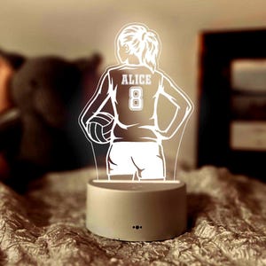 Volleyball Player Night Lights - Girls Room Decor - Volleyball Fans Gift - Birthday Gift - Girl Graduation Gift - Volleyball Gift For Her