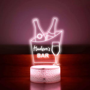 カクテルバーサイン - LEDライト装飾 - カスタムネオンバーサイン - RGB LEDライト - 彼へのギフトアイデア - 父の日のプレゼント - 記念日のギフト