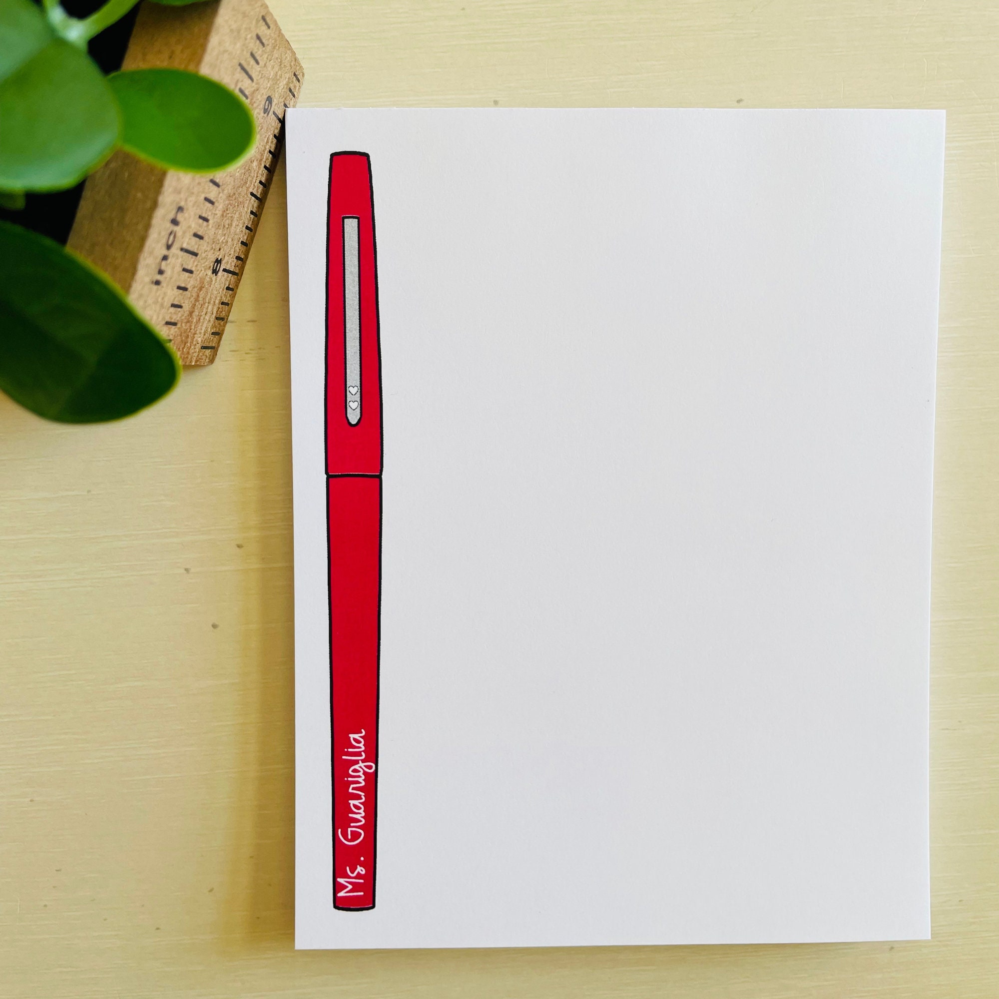 Teacher Notepad, Teacher Appreciation Gift, Cute Teacher Gift, Personalized Teacher Gift, Teacher Christmas Gift, Back to School Gift