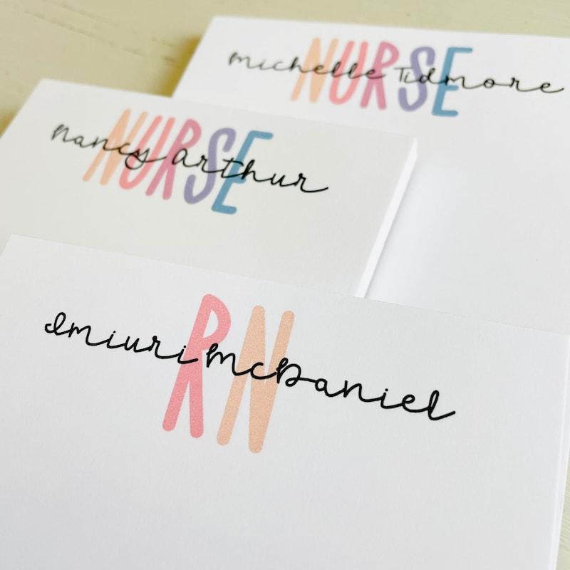 ✨Free Personalization✨ Boho Nurse Notepad, Nurse Gift, Nursing School Graduation Gift, Nurse Appreciation Gift, Gift for Medical Staff, Gifts for Nurses