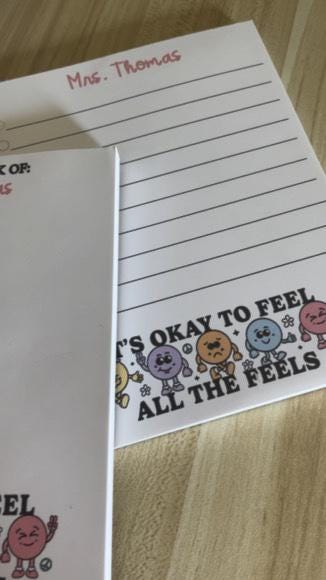Feeling Wicked Notepad Personalized School Counselor Notepad: Feel All the Feels Notepad ...