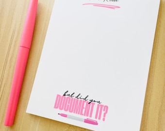 Teacher Appreciation Gift, Personalized Admin Notepad, Customizable Teacher Gift, Teacher Christmas Gifts, Personalized Teacher Notepad