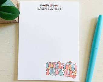 Personalized Occupational Therapist Notepad: Retro OT Gift