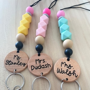Teacher Lanyard, Personalized Teacher Lanyard, Teacher Gift, Teacher Appreciation Gift, Back to School Gift, Personalized Lanyard
