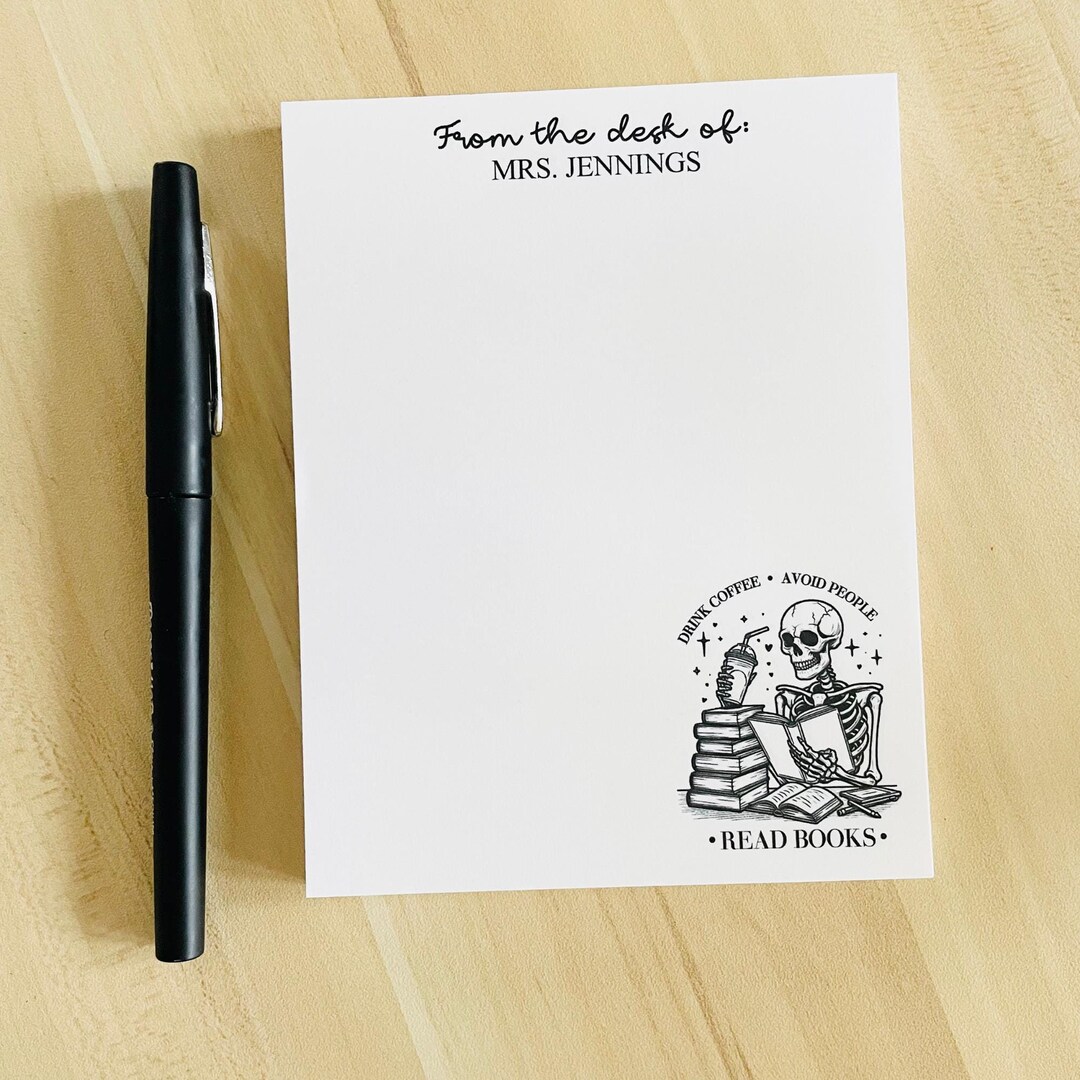 Personalized Coffee & Books Notepad: Gift for Readers - Etsy