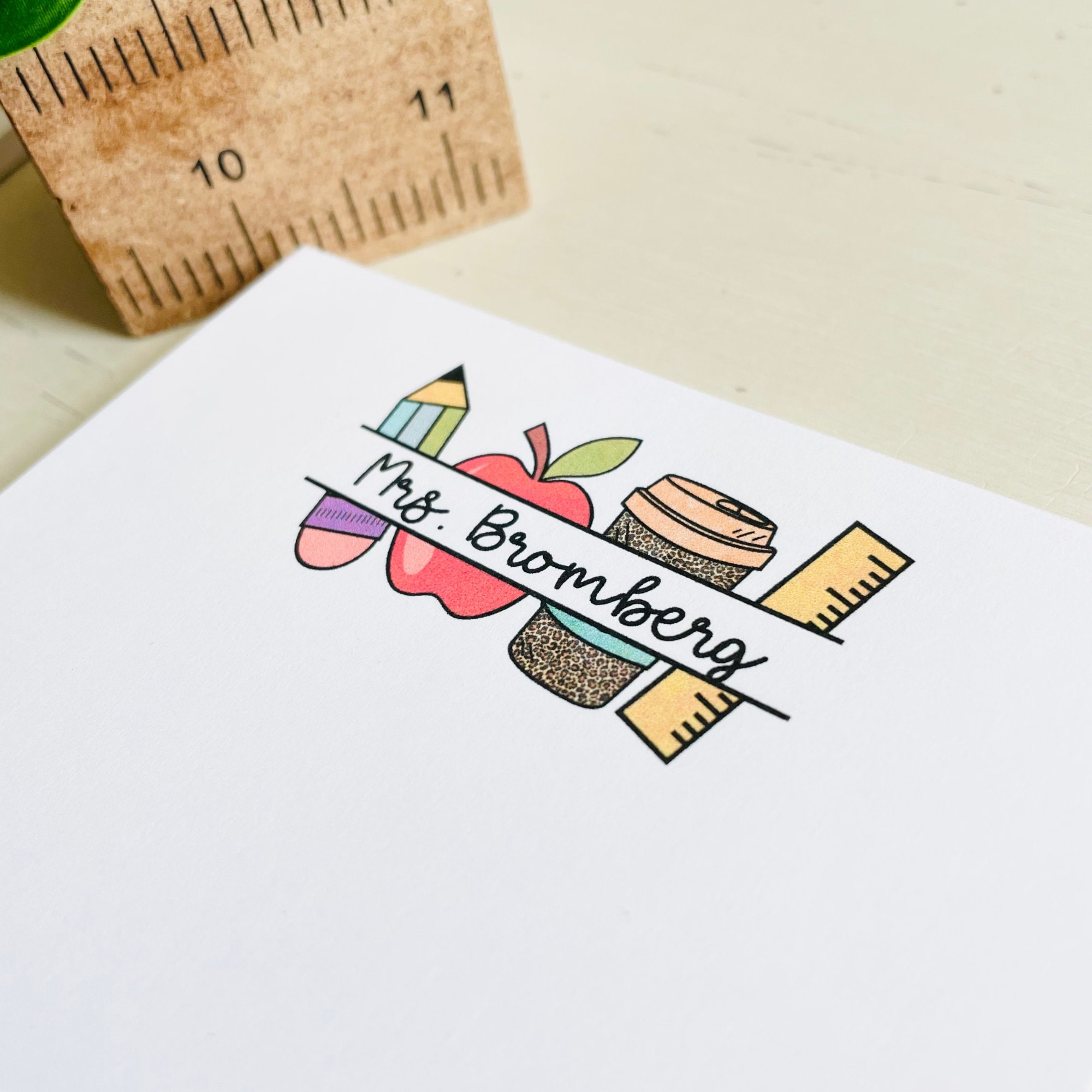 Teacher Gift, Customizable Notepad, Back to School, End of Year Gift, Teacher Appreciation, Custom Notepad, Teacher Christmas Gift
