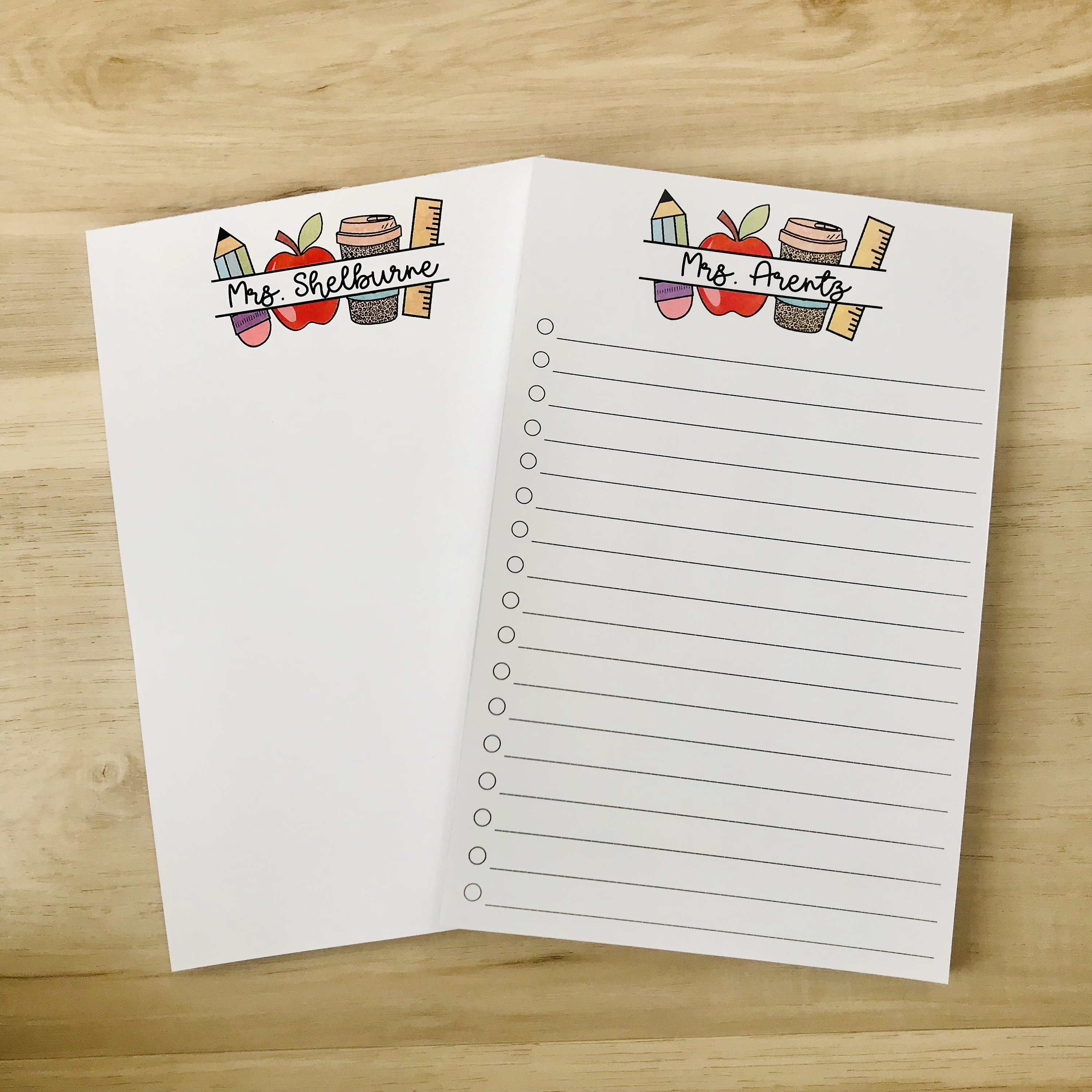 Teacher Gift, Customizable Notepad, Back to School, End of Year Gift, Teacher Appreciation, Custom Notepad, Teacher Christmas Gift