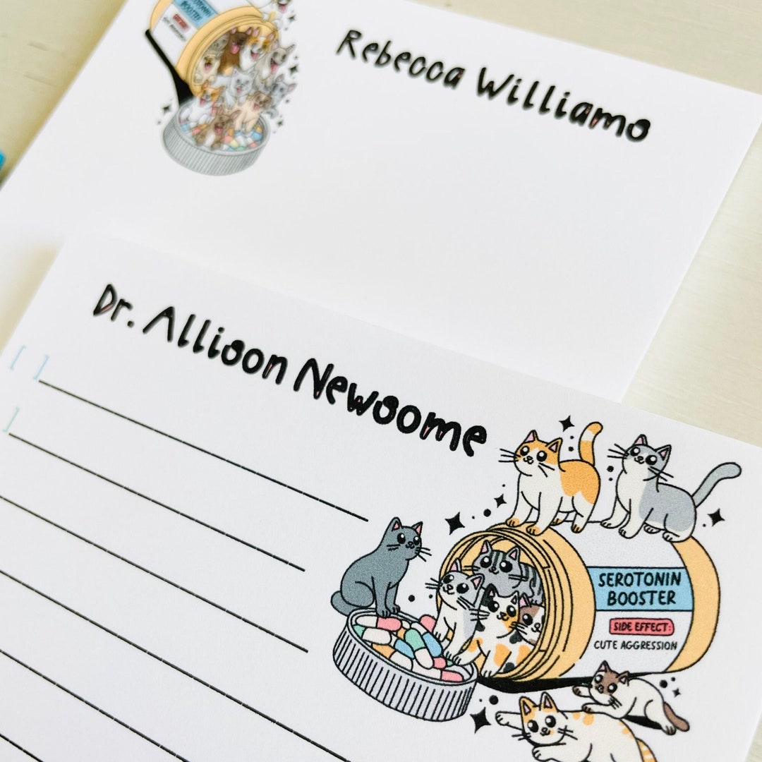 Fun Animal Note Pad Personalized Animal Lover Notepad: Funny Vet Tech Gift - Etsy