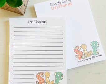 Cadeau pour professeur d'orthophonie, Bloc-notes personnalisable, Rentrée scolaire, Cadeau de fin d'année, Reconnaissance du professeur, Cadeau orthophoniste, Cadeau de Noël pour professeur, SLP