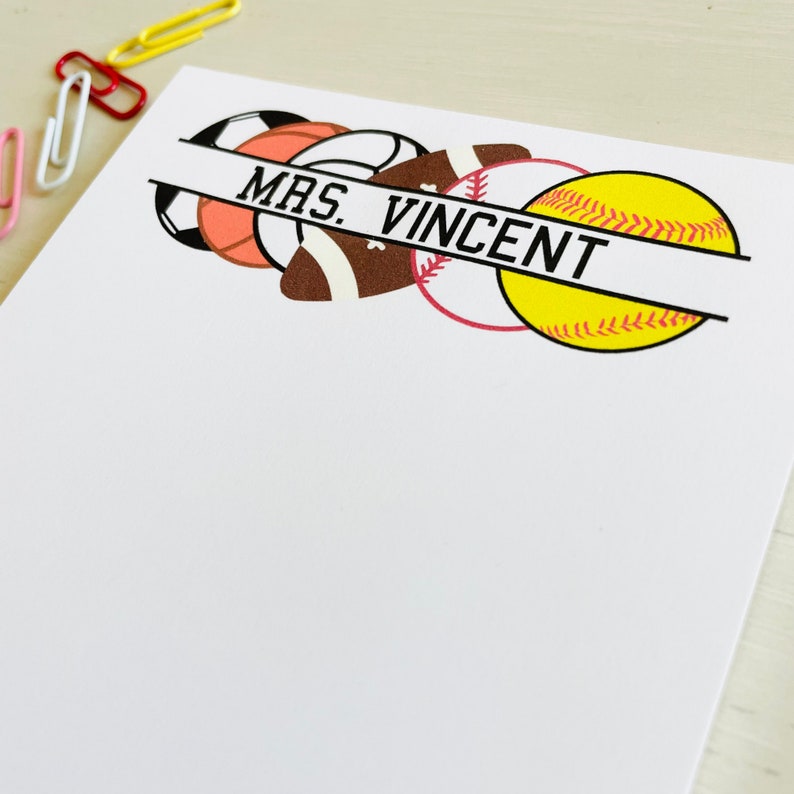 Personalized Gym Teacher Notepad: Custom Coach Gift - Etsy