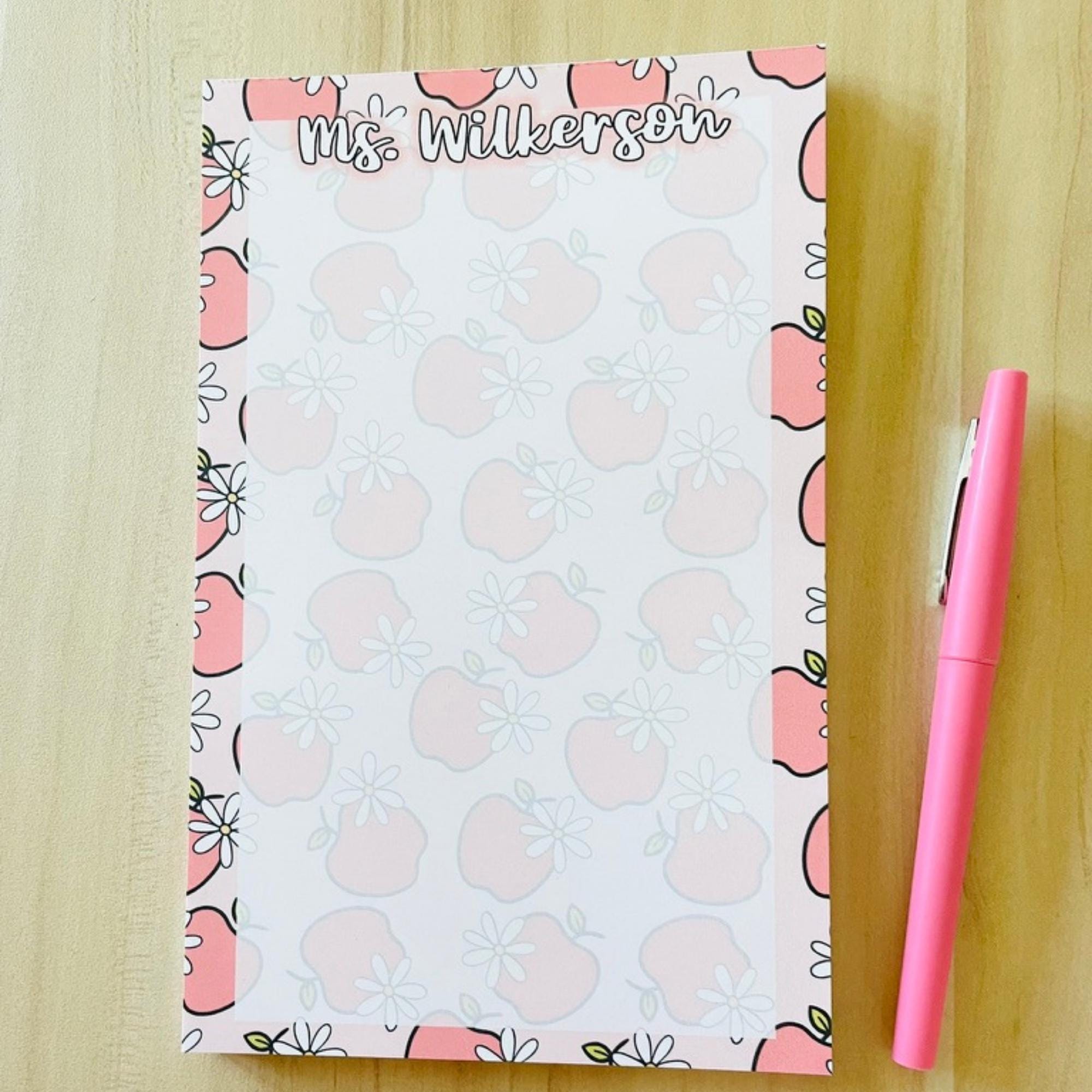 Personalized Teacher Notepad | Teacher Appreciation Gift | Custom Apple ...