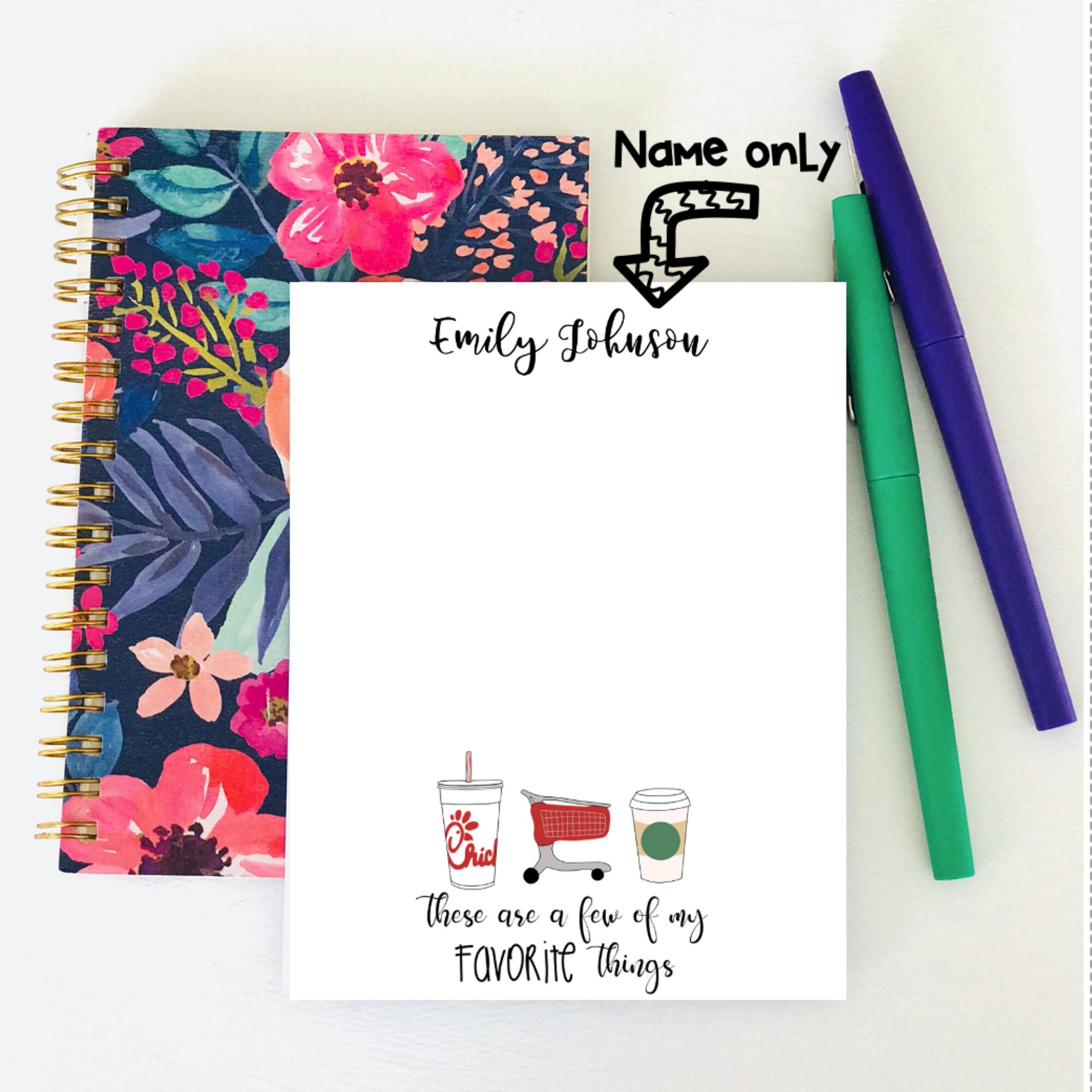Target and Favorite Things Notepad Target Notepad Target Etsy