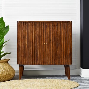 Modern dark wood sideboard deals