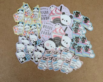 Panda Kawaii Sticker Set (42 Stück)