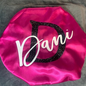 Customized Satin bonnet with wide elastic band