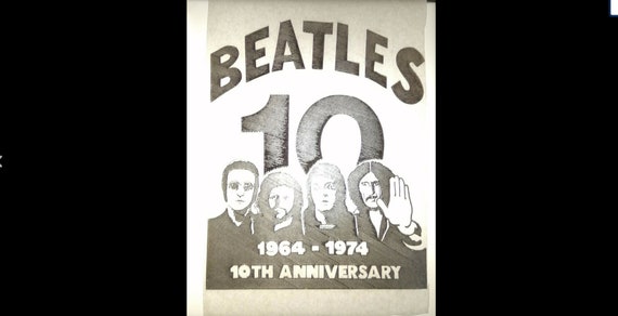 The Beatles Vintage T-Shirt Transfer 70's Genuine