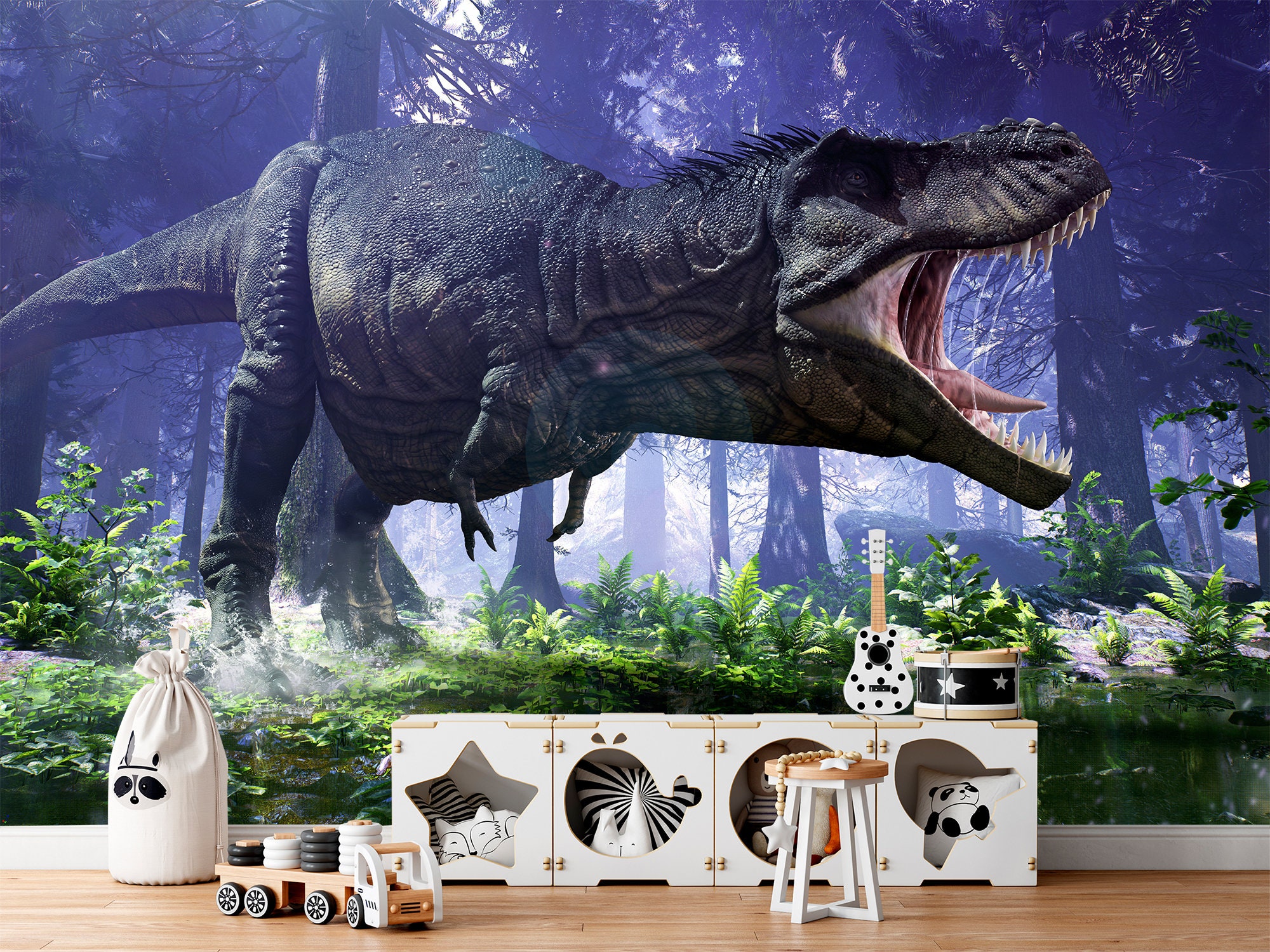 T Rex Head Sitting In A Dark Forest Background, Picture Of Indominus Rex  Background Image And Wallpaper for Free Download