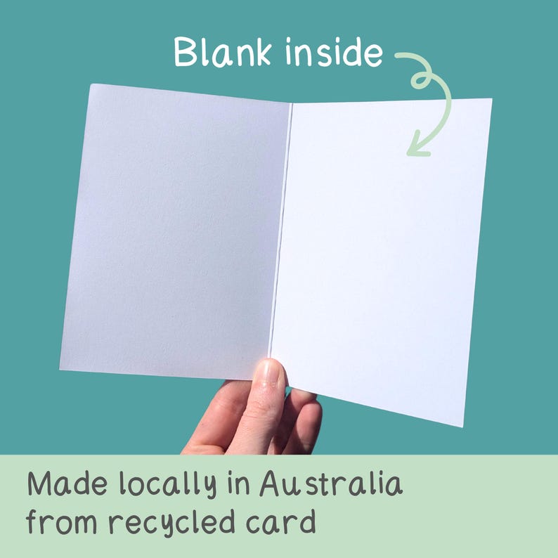 Wombat Love Card | Funny | Love | Anniversary | Recycled | Made in Australia image 2