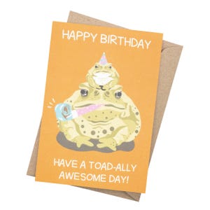 Toad Birthday Card | Happy Birthday | Australian Card