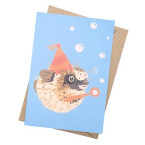 Birthday Card | Pufferfish | Ocean | New | Recycled | Made in Australia