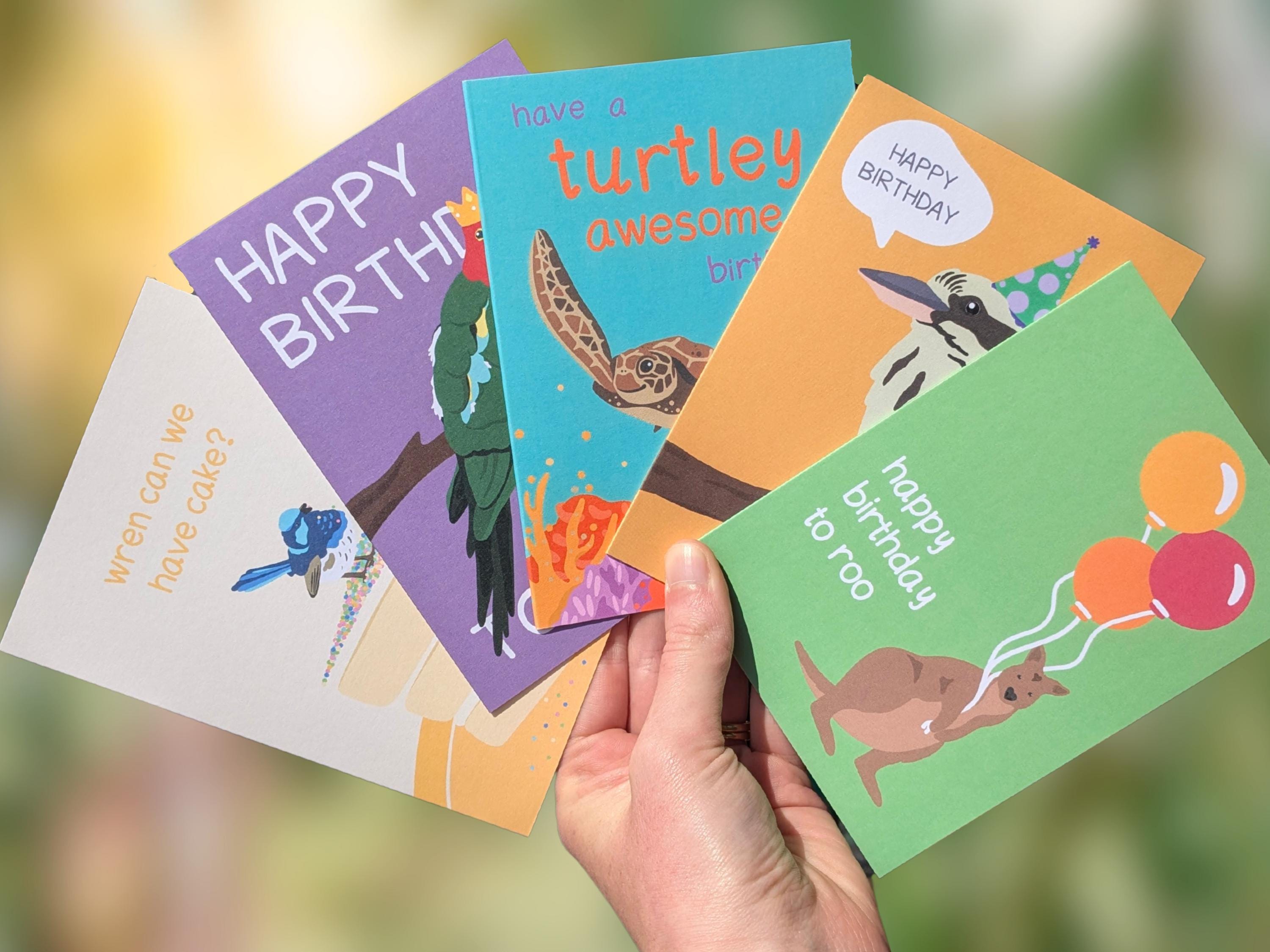 Birthday Card Bundle |Pack of 5 | Made in Australia