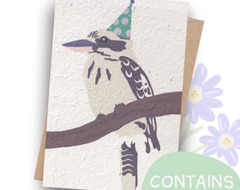 Kookaburra Birthday Card | Plant It | Handmade in Australia
