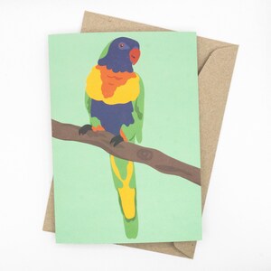 Rainbow Lorikeet Card | Blank Inside | Australian Bird | Made in Australia