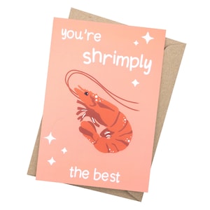 Shrimp Love Card | Happy Anniversary | Recycled | Made in Australia