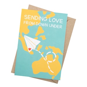 Love From Australia Card | Long Distance Love | Recycled | Made in Australia