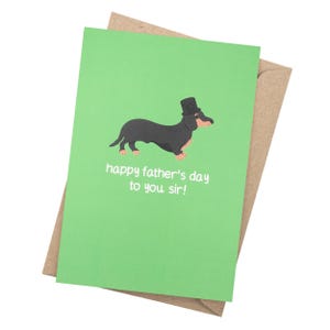 Father's Day Card | Dachshund Father's Day Card | Happy Father's Day To You Sir | Dachshund Dog | Made in Australia