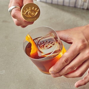 Sello de hielo personalizado, sello de cubo de hielo personalizado, sello de hielo personalizado, sellos de hielo para cócteles, personalice el sello de hielo con su logotipo
