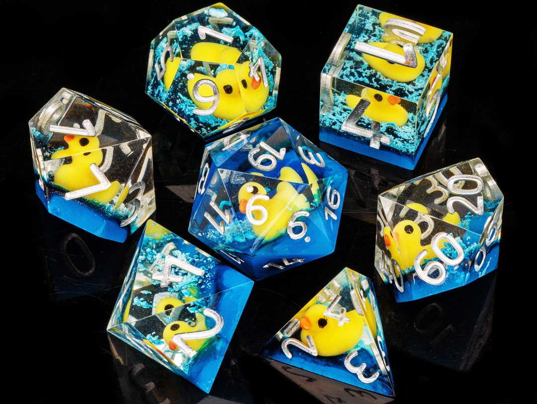 Dnd Resin Sharp Edge Dice Set Resin D&D Dice Set for Dungeons and