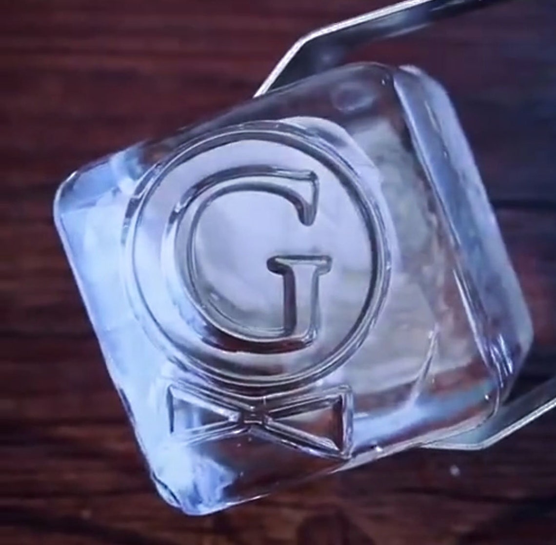 Custom ice mold Custom logo Ice Cube Stamp for Ice Cubes Etsy