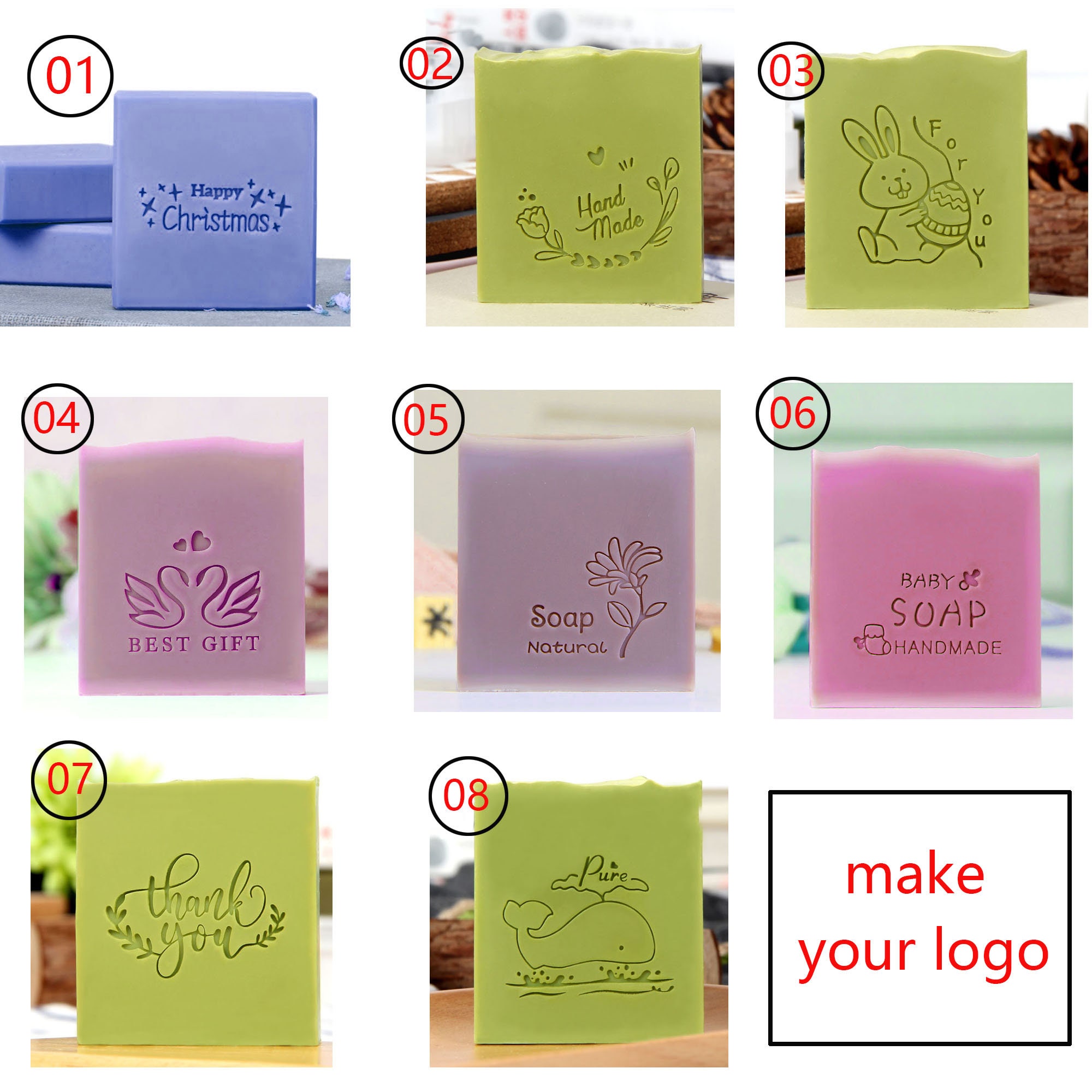 Custom soap stamp Custom Acrylic Handmade Mold stamp Etsy