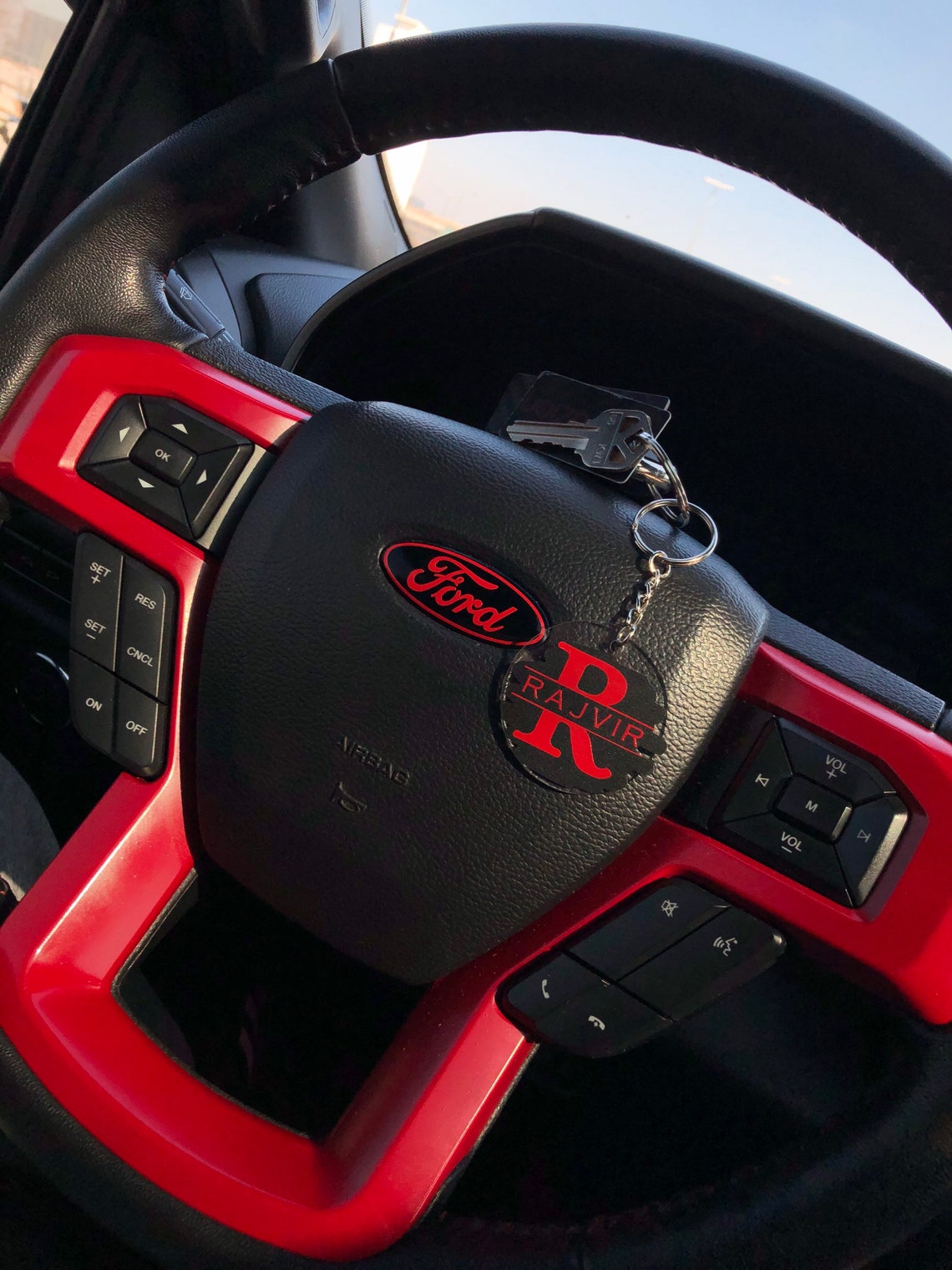 2PC Custom Ford Steering Wheel Emblem Decal Etsy