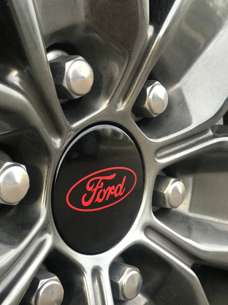4PC Custom Ford Center Cap Decals Ford Sticker Car Etsy