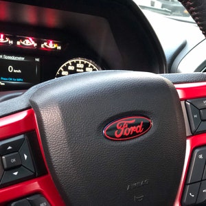 2PC Custom Ford Steering Wheel Emblem Decal | Ford Sticker | Ford Decal | Ford