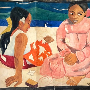 Paul Gauguin, francese, vintage, firmato Paul Gauguin, astratto, arte moderna XX secolo