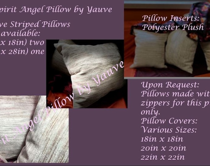 Mauve Striped Pillows