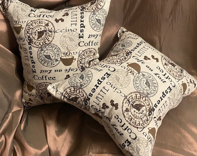 Cafe Coffee Themed Pillows