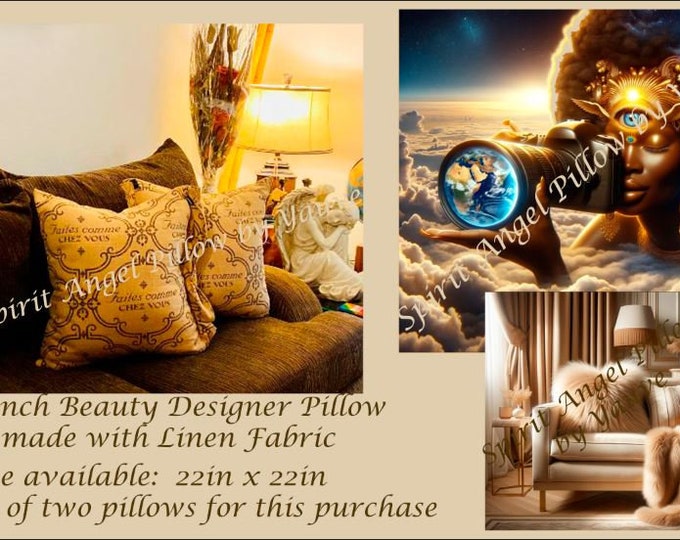 French Designer Linen Pillows