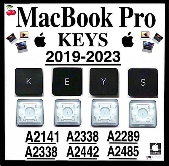 thumbnail image 2 of NBLLCD Full Keycap Set For MacBook Pro A1706 A1707 A1708 A2251 A2289 A2141 – US English, 2016-2020 2 of 6