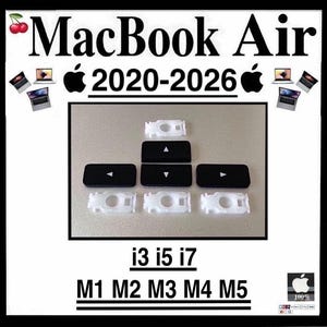MacBook Air-toetsen met en zonder clip, alle modellen van 2020-2026
