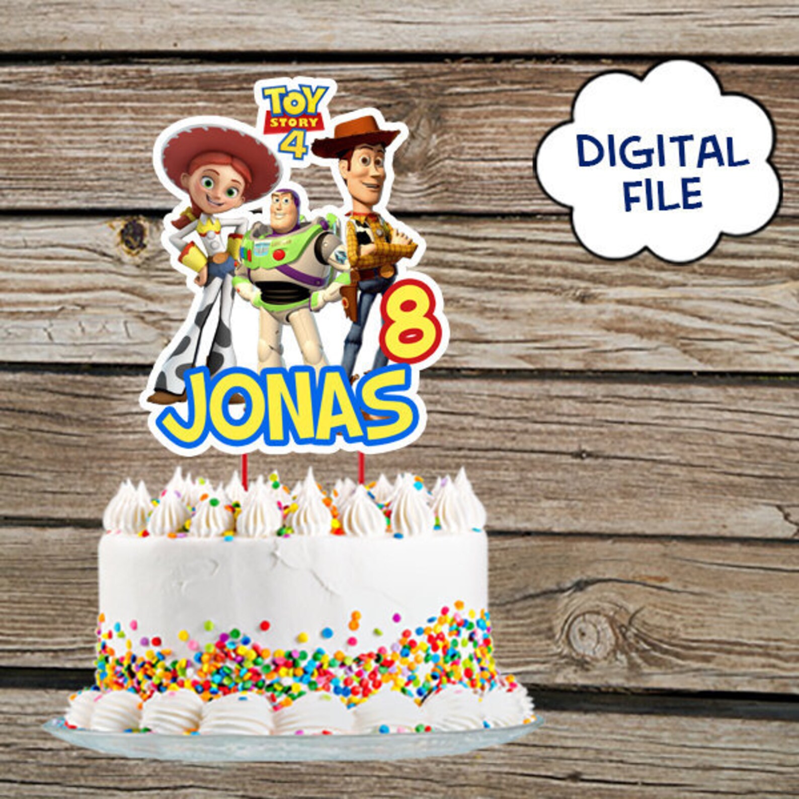 Personalized Cake Topper Toy Story Cake Topper Toy Story | Etsy