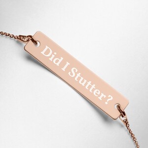 Did I Stutter? Stanley Hudson Bar Chain Bracelet The Office USA