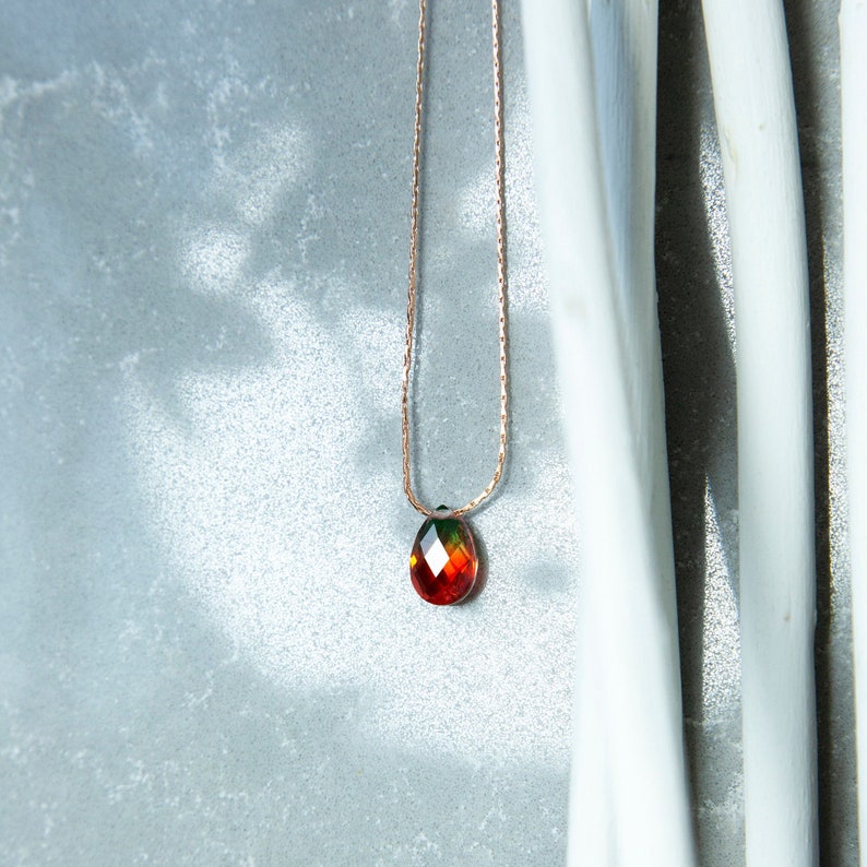 Ruby Necklace Gold Ruby Necklace July Birthstone Necklace Gemstone Necklace Pendant Healing Crystal Necklace Delicate Necklace